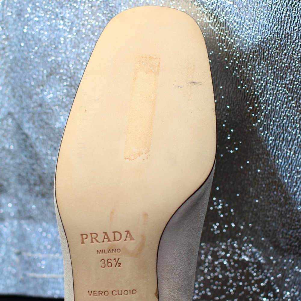 Prada Nude Camoscio Vaniglia/Vanilla Suede NEW - Picture 5 of 8